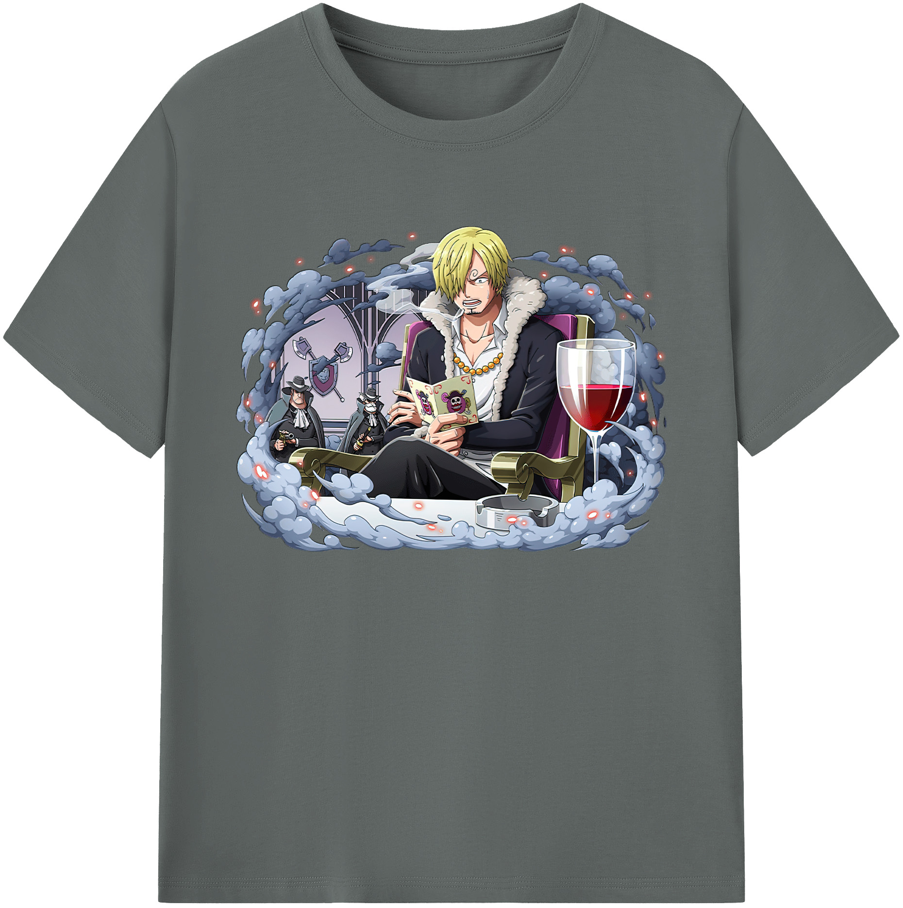 （画像用） ワンピース サンジ ONE PIECE Sanji 綿100％ メンズ半袖Tシャツ｜肌触りやわらか＆通気性